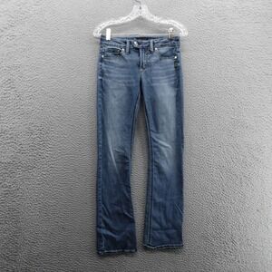 Silver Tuesday Slim Boot Jeans 27x31 Blue Medium Wash Womens Western Cowgirl